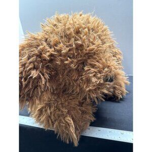 Walmart Large Laying Golden Doodle Fluffy Brown Dog Plush Toy 24” #296541